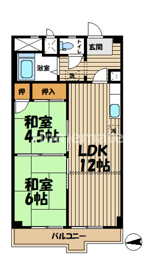 【間取り】 | 大船コーポビアネーズ