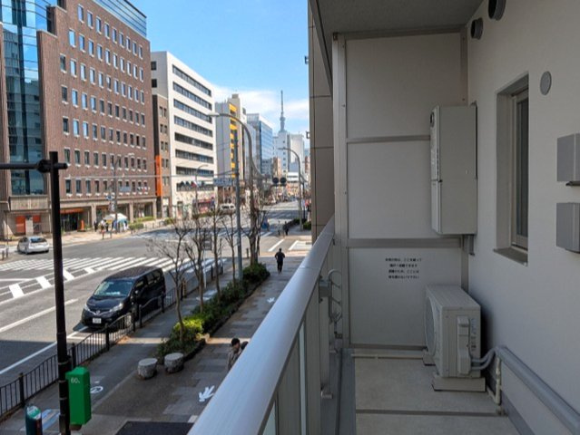 BRANSIESTA上野の設備|2F、バルコニーからスカイツリー見えます