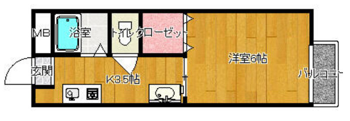 ハイツみのるの間取り