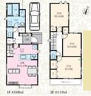 船橋市南三咲二丁目　新築分譲住宅２号棟の画像