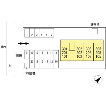 サウスグラースの区画図
