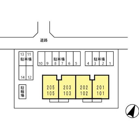 グリーンコートの区画図