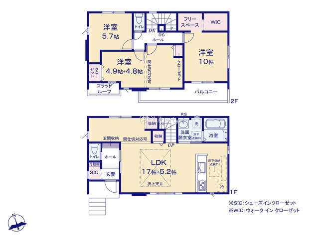 牛久市田宮町27期　新築戸建　の間取り