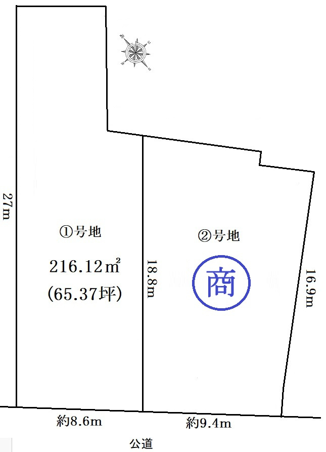 湖南市針2区画の土地図