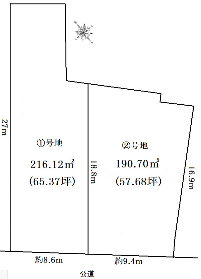 湖南市針2区画の土地図