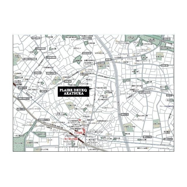 プレール・ドゥーク赤塚の地図
