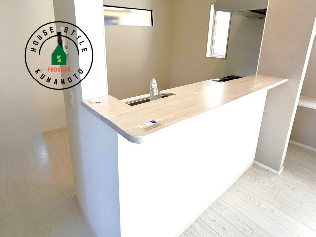 熊本市東区健軍3丁目第2-1棟（1号棟）　の内観：施工例|キッチンから立ち込める香りが今日の料理を期待させます。