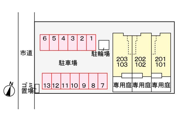 カーサ　ソレイユⅡ　　刈谷市近郊の賃貸はクラスホームの駐車場