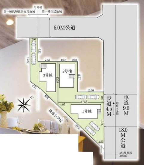 【区画図】 | 桶川市上日出谷南4期　GRAFARE　新築戸建　全3棟　2号棟