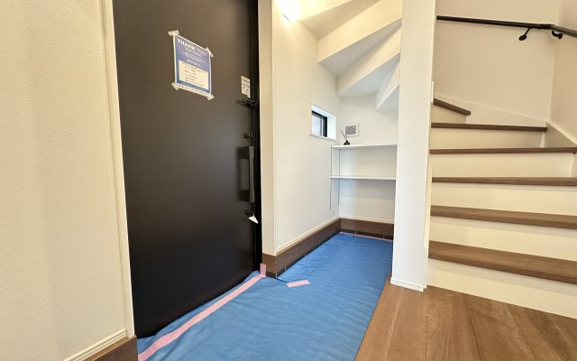 神奈川区神之木台新築戸建ての収納|靴がたくさんあっても安心！靴以外にも色々収納できそうですね。