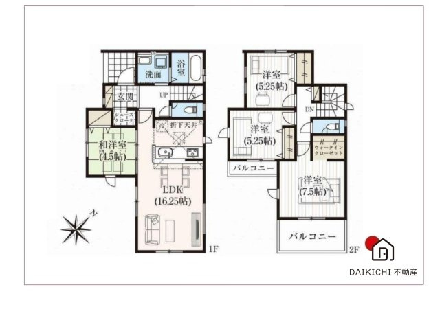 【間取り】 | 桶川市上日出谷南4期　GRAFARE　新築戸建　全3棟　3号棟