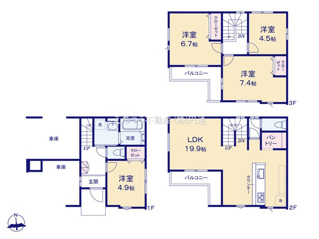 リガーレ柳原1期の間取り