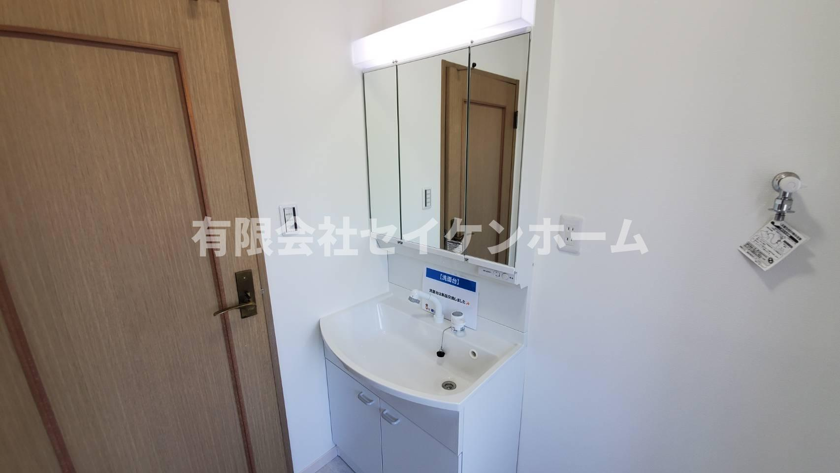 深谷市高島　中古戸建　リフォーム済の洗面所