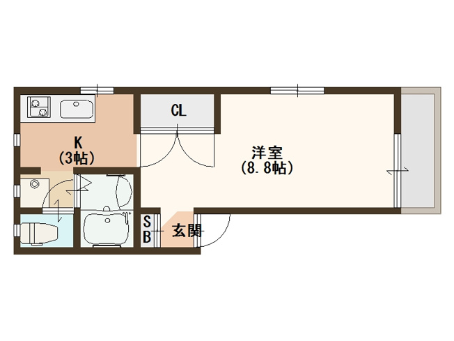 【間取り】 | ベルメゾン住吉