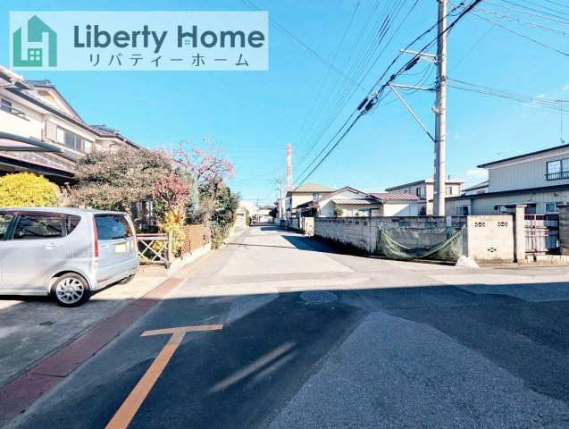 古河市緑町第2　新築戸建　の前面道路含む現地写真