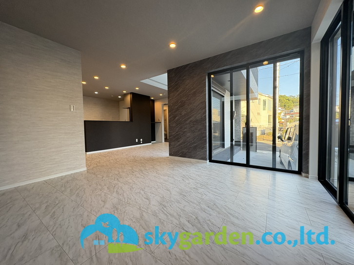 茅ヶ崎市高田1丁目　新築戸建　全1棟1号棟の居間・リビング