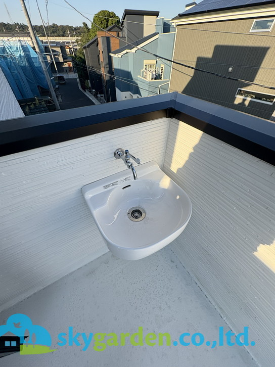 茅ヶ崎市高田1丁目　新築戸建　全1棟1号棟のその他|ルーフバルコニーの外水栓