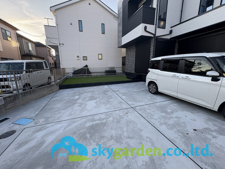 茅ヶ崎市高田1丁目　新築戸建　全1棟1号棟の駐車場