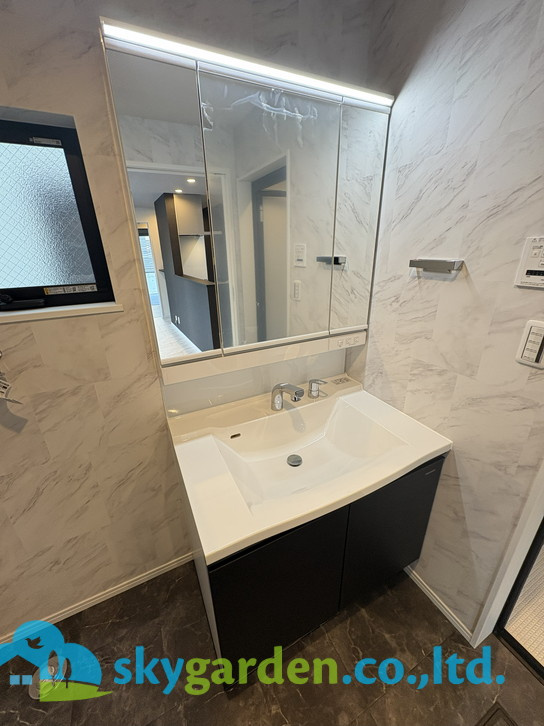 茅ヶ崎市高田1丁目　新築戸建　全1棟1号棟の独立洗面台