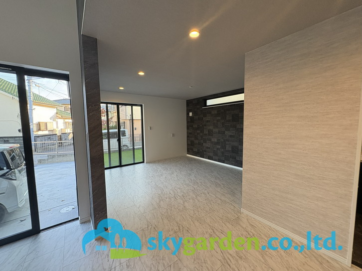 茅ヶ崎市高田1丁目　新築戸建　全1棟1号棟の居間・リビング