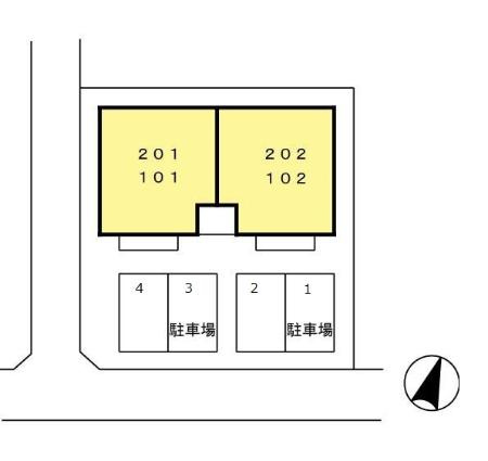 ソレイユハイツの区画図