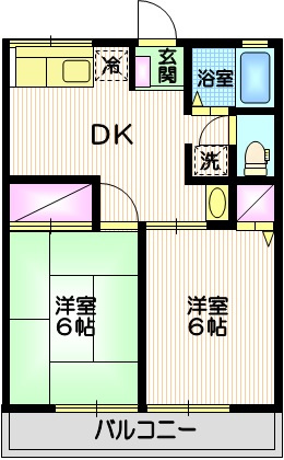 シティハイム　トリオ１の間取り