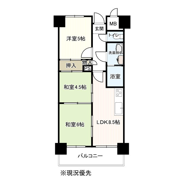ネオハイツ千歳公園の間取り