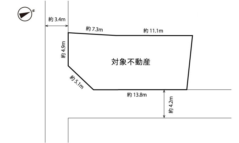 広島市安佐北区可部９丁目の土地図