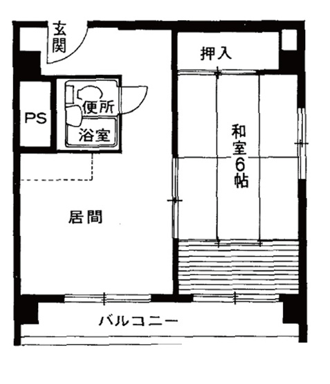 【間取り】 | 日研ビル | 上層階・角部屋・オーナーチェンジ物件