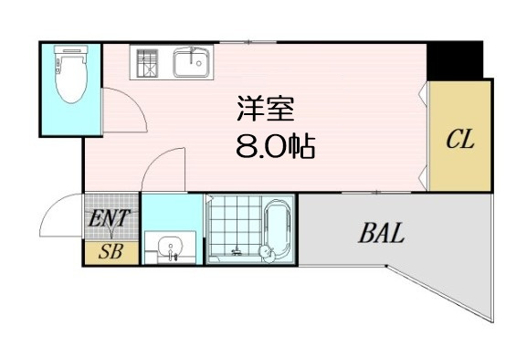 【間取り】 | エルミタージュ難波南II