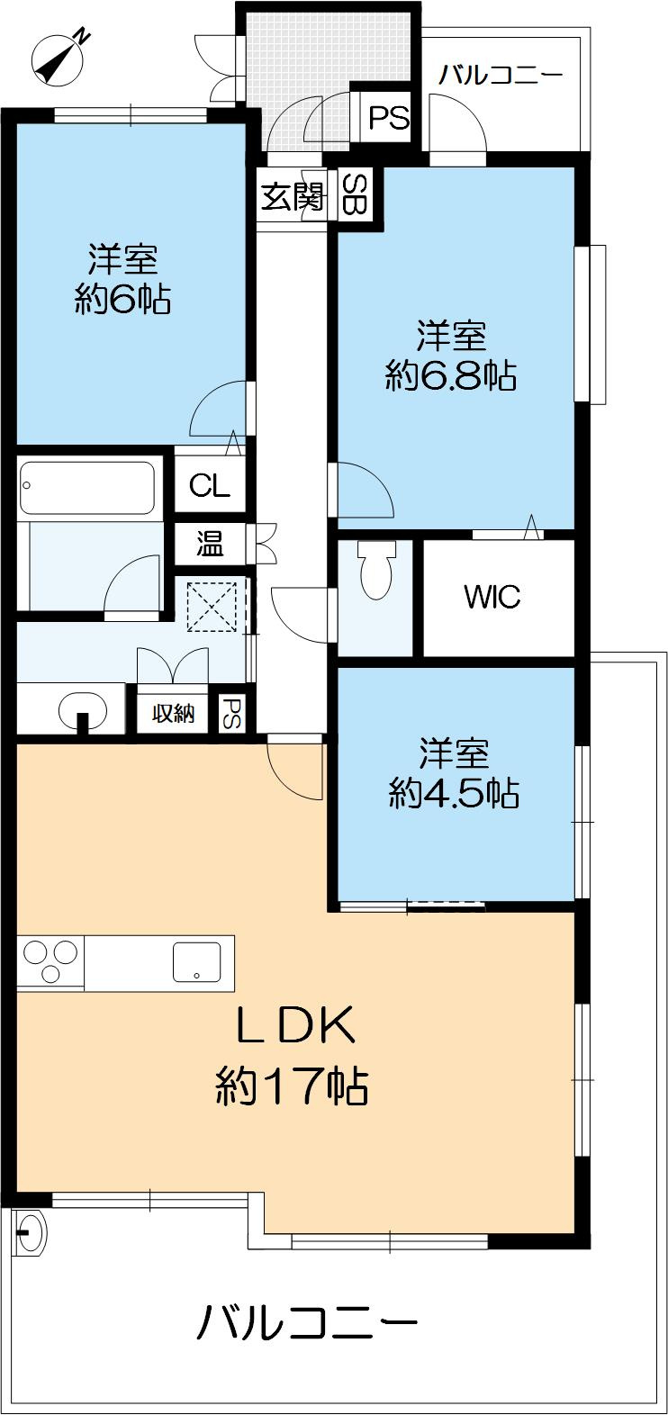 グラン・パレ大倉山ウエストタワーの間取り