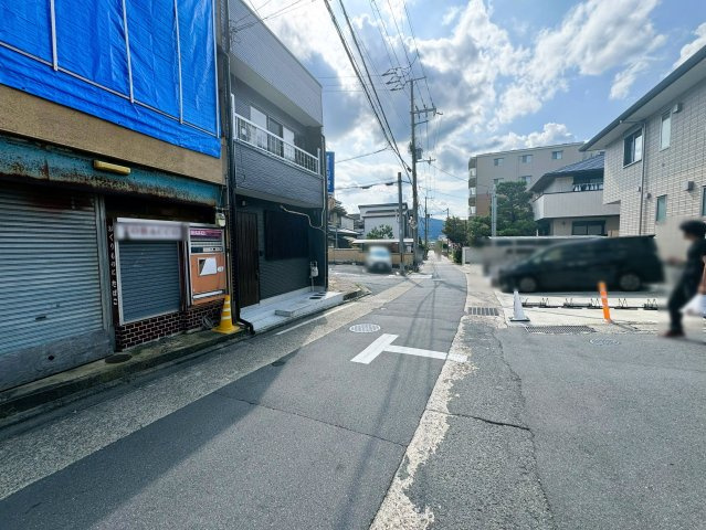 太秦乾町Ⅰ　建築条件無土地の前面道路含む現地写真