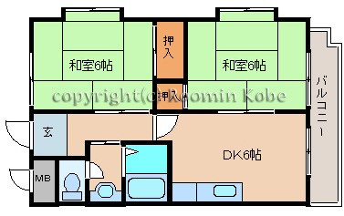 アビタシオン中崎の間取り