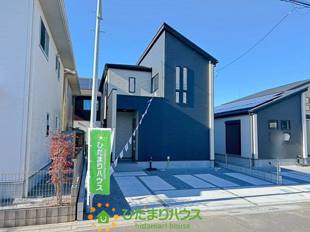 羽生市中岩瀬　新築一戸建て　03　グラファーレの外観|外観もきれいです！