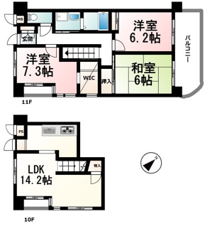 【間取り】 | ハイツ浜大津