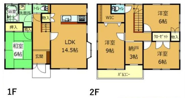 【中古戸建】伊勢崎市富塚町の間取り|■間取り図｜敷地面積：154.06（約46.60坪）　建物面積：117.00（約35.39坪）