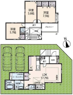 【間取り】 | 大津市穴太1丁目16付近　新築戸建