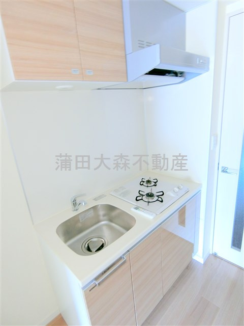 ガリシア下丸子リバーサイドのキッチン|２口ガスシステムキッチン