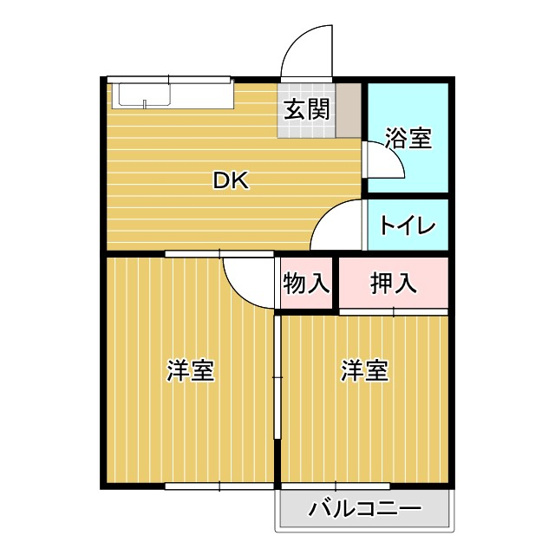 【間取り】 | 笹川第２ハイツ