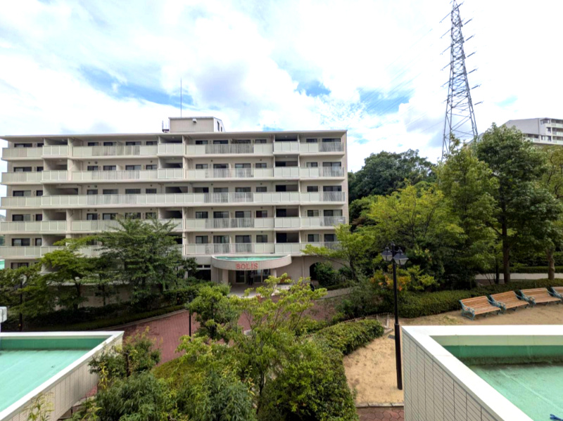 須磨パークヒルズA棟の展望|南東側バルコニーの眺望