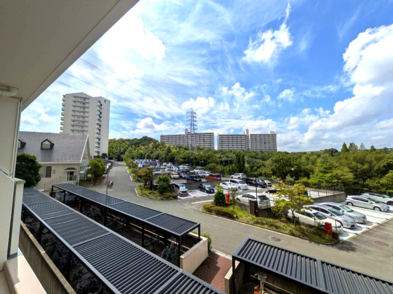 須磨パークヒルズA棟の展望|北西側バルコニーの眺望