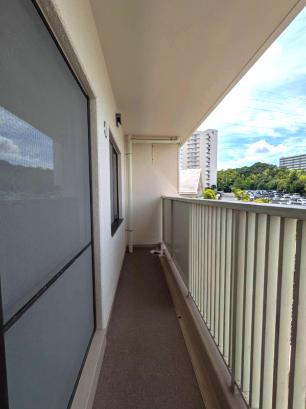 須磨パークヒルズA棟のバルコニー|北西側バルコニー