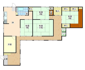 【間取り】 | 宇部市大字船木（平屋）273坪