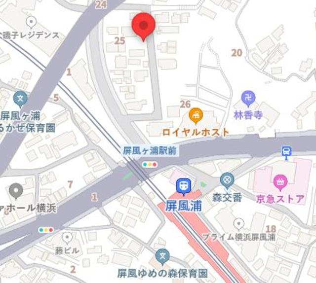 磯子モノリスの地図