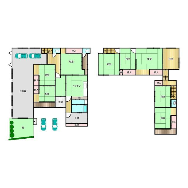 摂津戸建の間取り