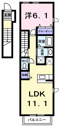 ヴィラ　プリティの間取り|間取図