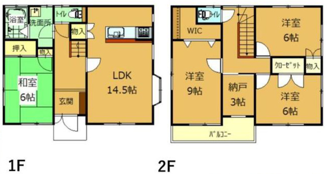 【間取り】 | 伊勢崎市富塚町　中古住宅