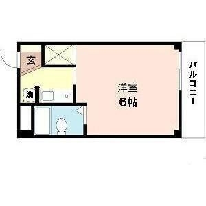 バストイレ同室のワンルーム