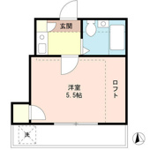 空間を有効活用できるロフト付き