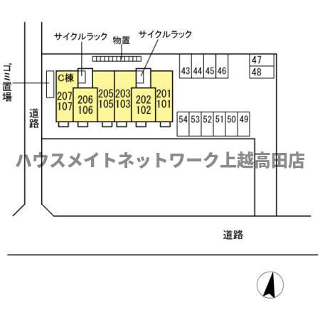メゾン ド シュシュの区画図|配置図
